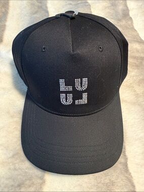 lululemon athletica Black Structured Ball Cap with Jeweled Logo
